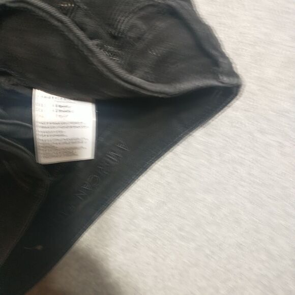 Women American Eagle Black Raw Edge Distressed Next Level Stretch Skirt Size 4. - Picture 5 of 9